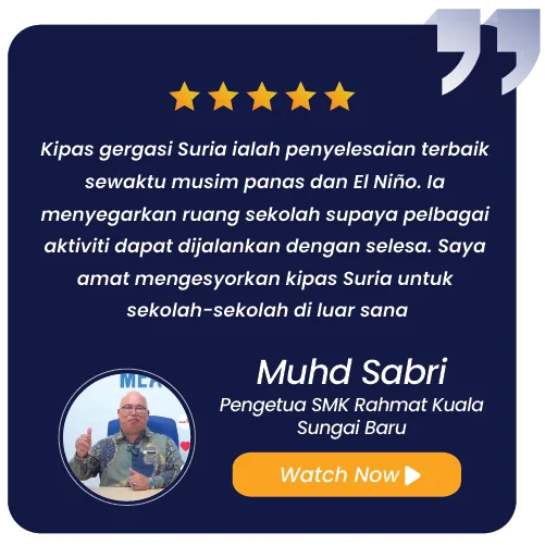 Suria Giant Fan Services Sdn Bhd Pakar HVLS Fan, Suria Giant HVLS Fan Merupakan Pakar Kipas Gergasi Masjid, Kipas Kilang, Kipas Gudang, Kipas Besar, Big Fan, Kipas Ceiling Besar.