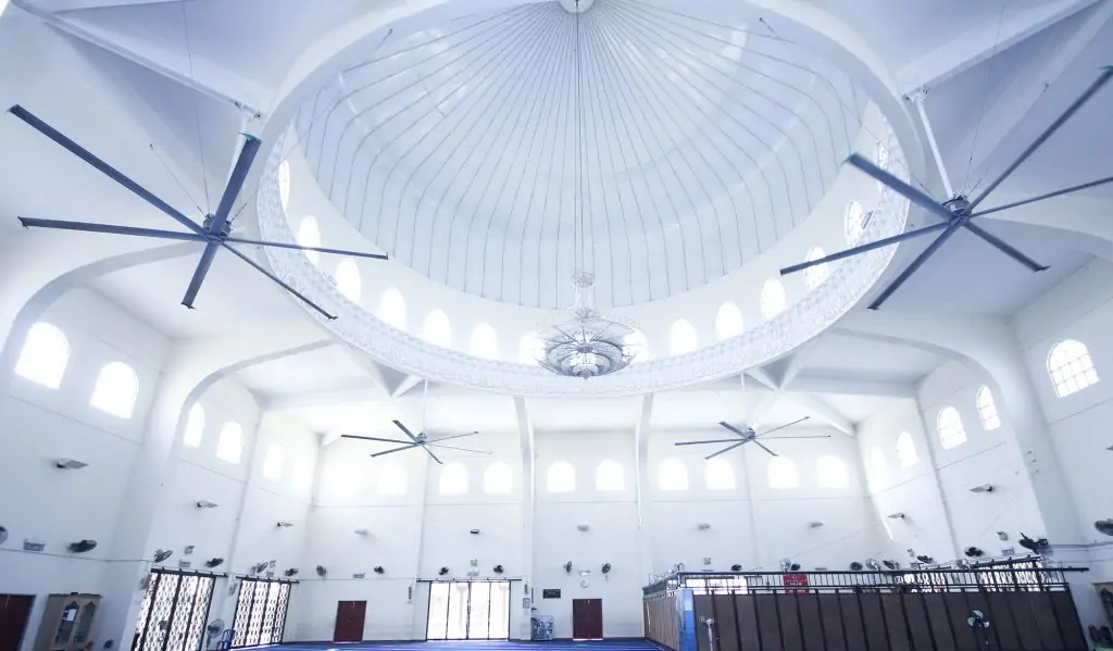 Projects Pakar HVLS Fan, Suria Giant HVLS Fan Merupakan Pakar Kipas Gergasi Masjid, Kipas Kilang, Kipas Gudang, Kipas Besar, Big Fan, Kipas Ceiling Besar.